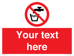 Custom prohibition not drinking water